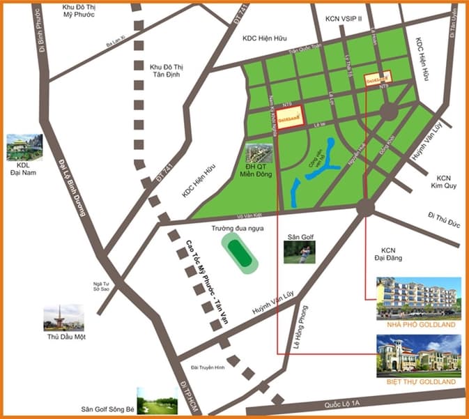 Khu biệt thự cao cấp Goldland