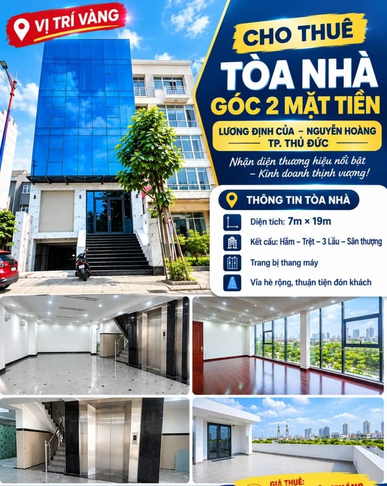 Cho thuê tòa nhà 4 tầng 133m2 tại An Khánh, TP. Hồ Chí Minh
