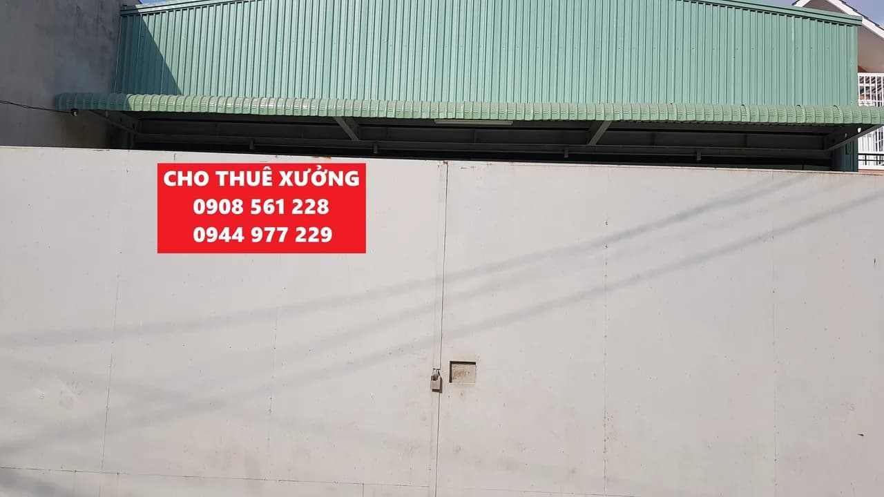 Cho thuê nhà xưởng 400m2 tại Thạnh Xuân, TP. Hồ Chí Minh