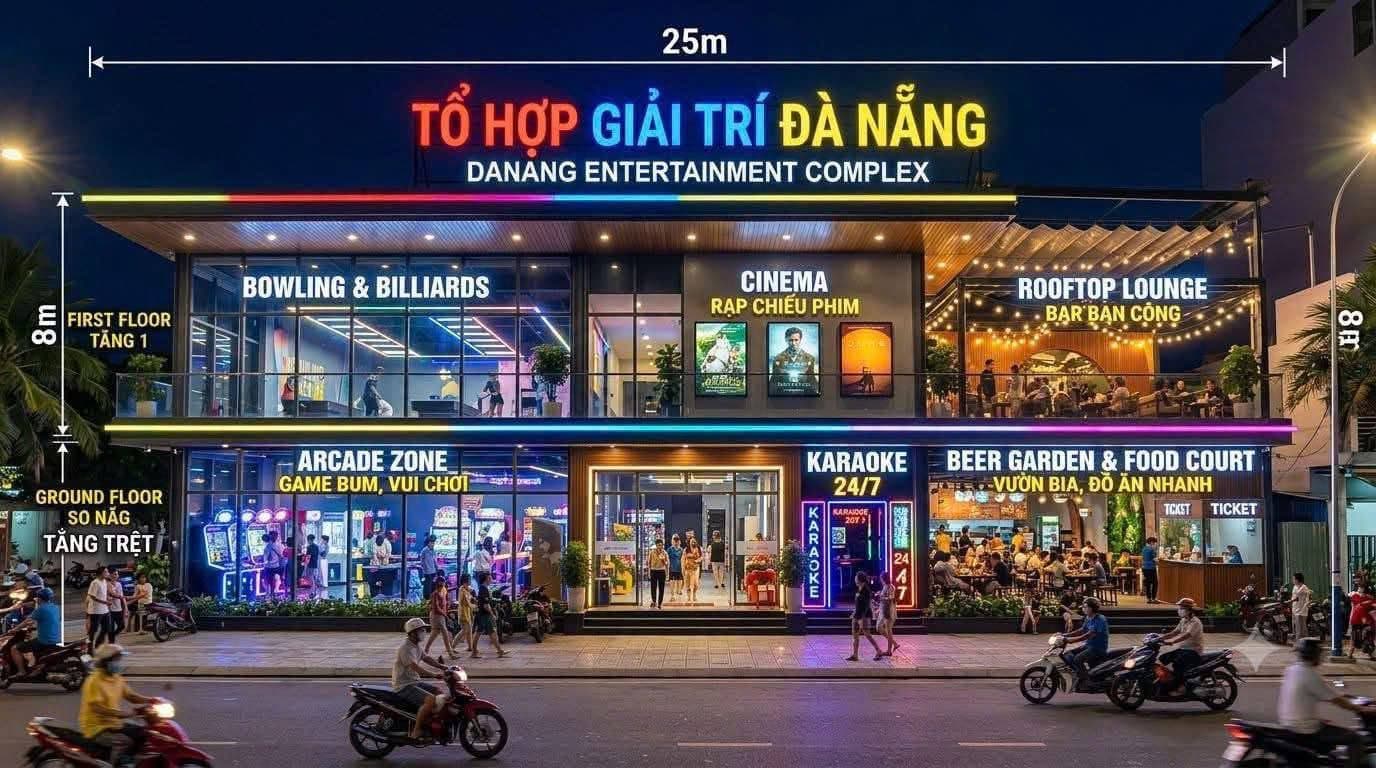 Cho thuê mặt bằng 2 tầng 690m2 tại Thanh Khê, Đà Nẵng