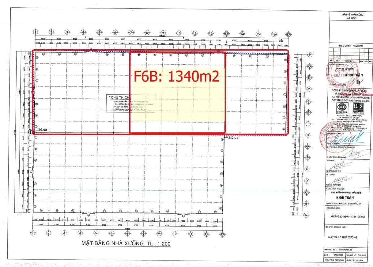 Cho thuê kho, nhà xưởng 1340m2 tại Tam Phước, Đồng Nai